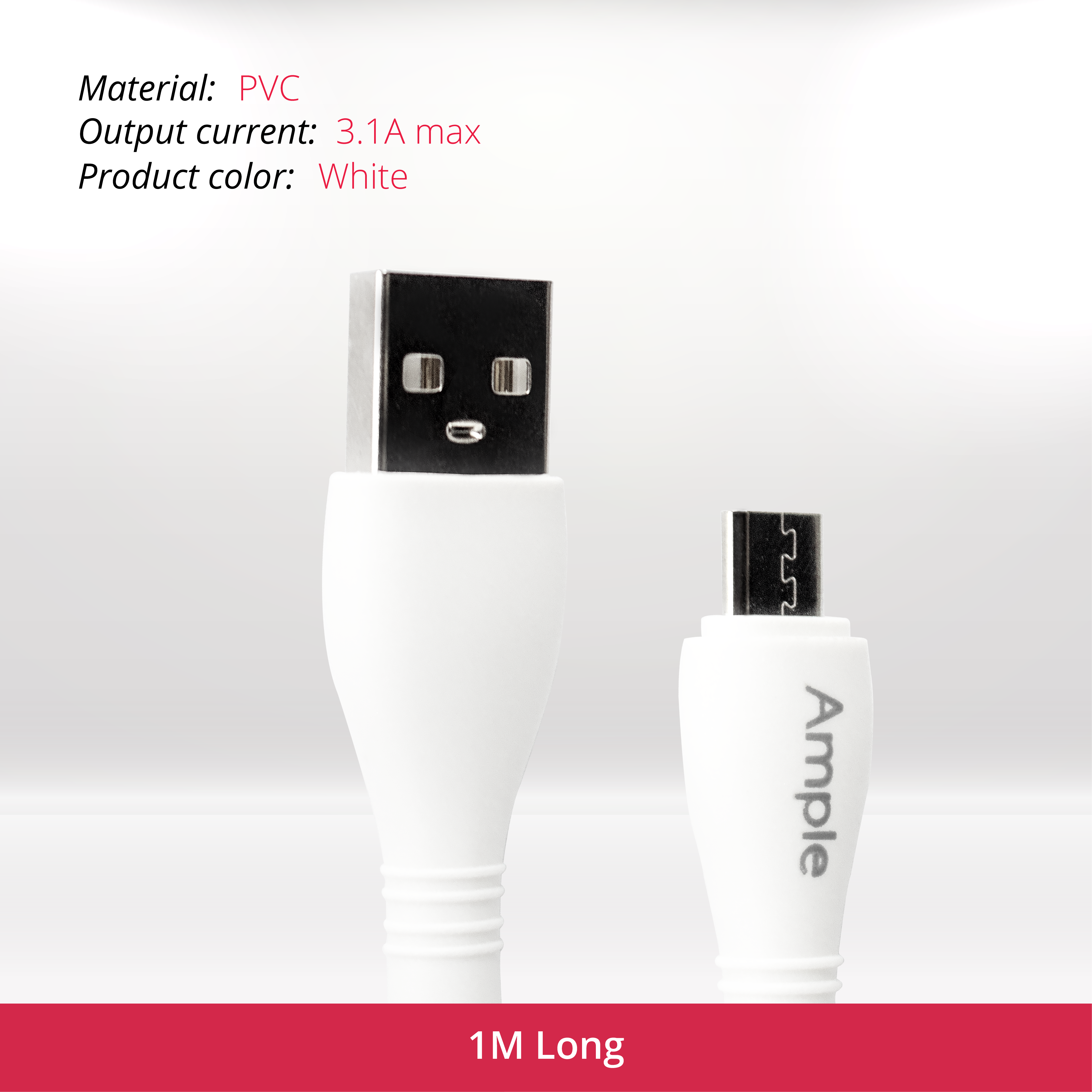 Ample 20W USB Charger + USB-A to Mirco
